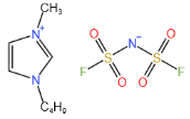 1-丁基-3-甲基咪唑双氟磺酰亚胺盐结构式