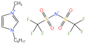 1-辛基-3-甲基咪唑双三氟甲基磺酰亚胺盐结构式